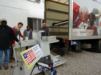 Für den Container ins Ebola-Land August 2014