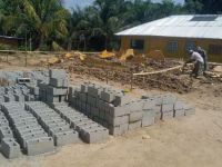 fixing_of_dirt-bricks for_construction